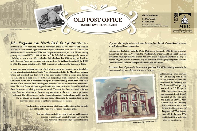 Photo of Old Post Office Heritage Site Plaque